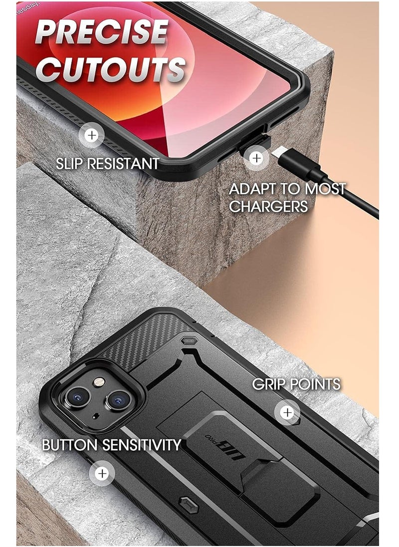 SupCase - SUPCASE Unicorn Beetle Pro Series Case for iPhone 13 Mini (2021 Release) 5.4 Inch, Built-in Screen Protector Full-Body Rugged Holster Case (Black) - Image 1