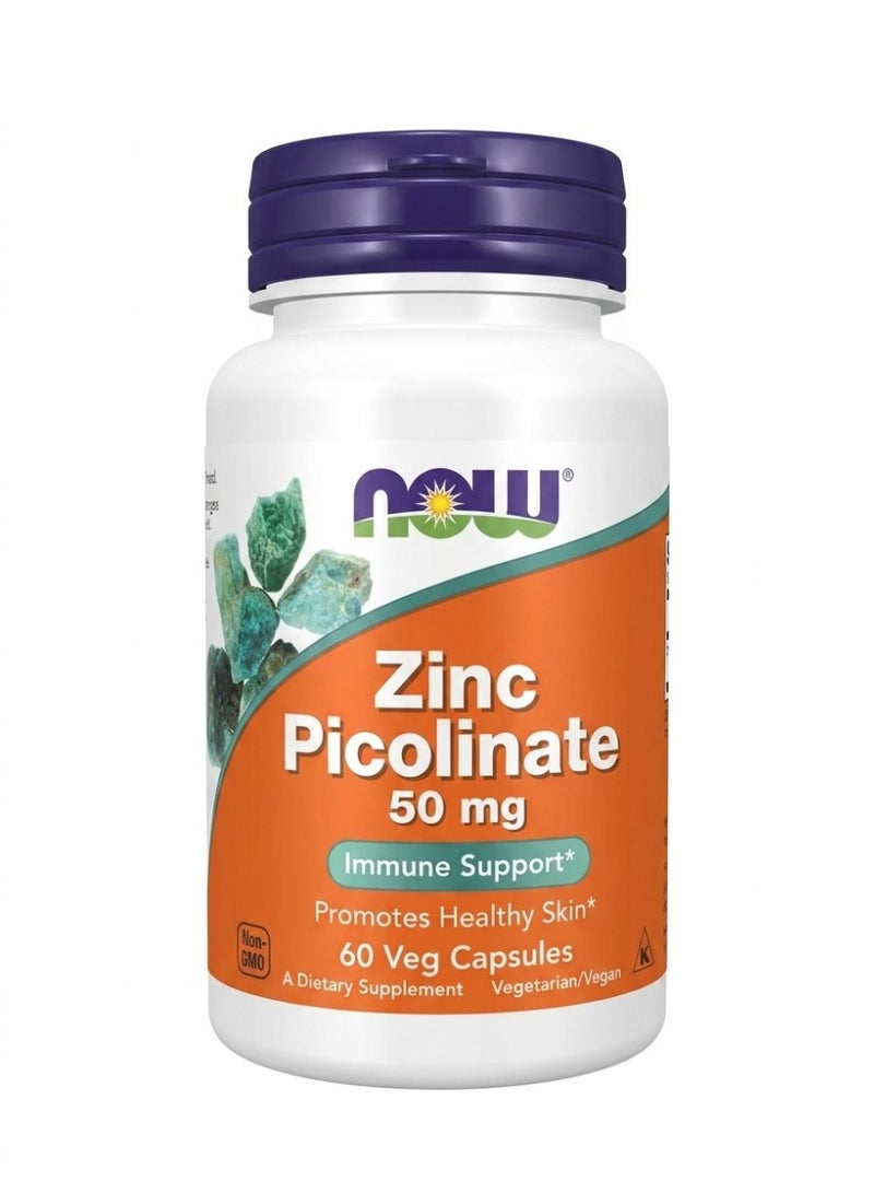 60 كبسولة نباتية من بيكولينات الزنك 50 ملغ