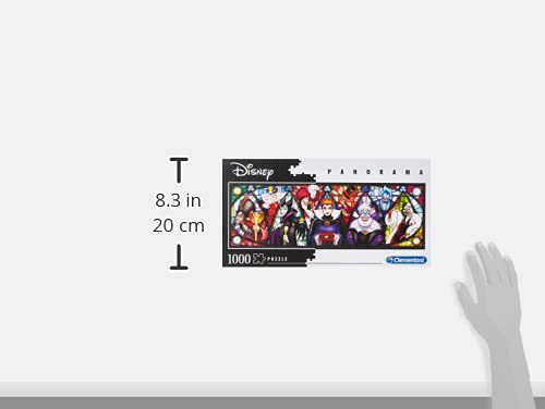 Clementoni - Disney Panorama Collection Villains - Jigsaw Puzzles 1000 Pieces Adults and Children, 10 Years Old and Up, Made in Italy, 39516,40 X 21 X 6 - Image 3