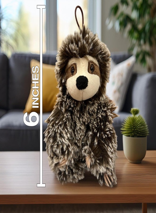 مالتي بيت لعبة كلب على شكل كسلان مع صفارة | لعبة متوسطة الحجم للكلاب الصغيرة | لعبة قطيفة للكلاب | متعددة الألوان | 6 بوصات | مرخصة رسميًا - Image 2