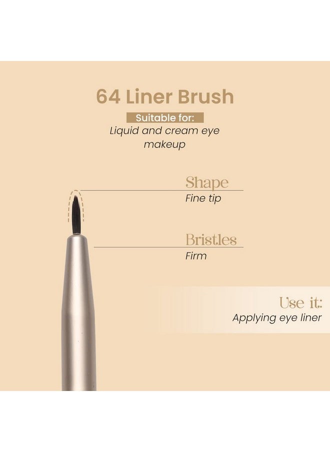 Milagro Beauty - Eye Liner Brush 64, Premium Pointed Tip Brush For Gel & Liquid Eyeliner | Precision Eye Makeup Brush - Image 1