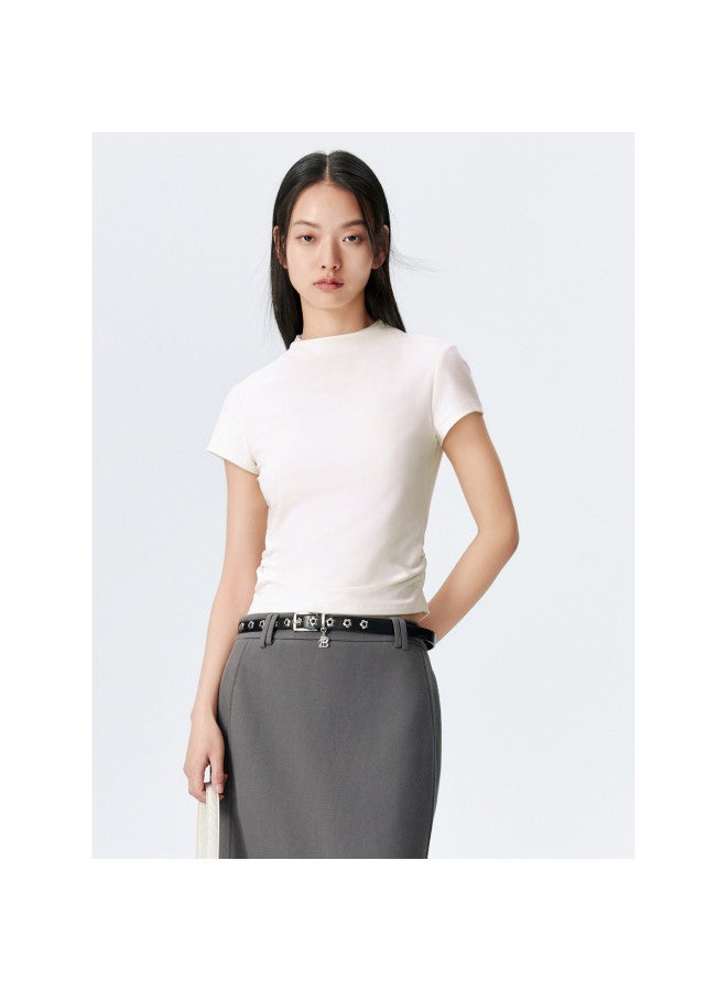 Waxbird Spring And Autumn Women's Waist-cinching French Style Short Top Slimming - Image 2