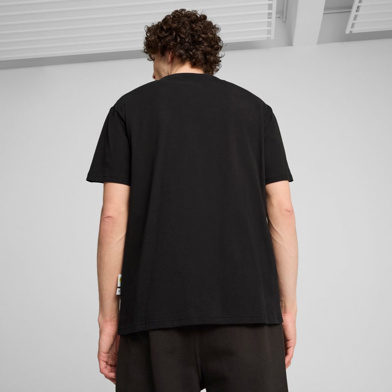 PUMA Scuderia Ferrari Race Statet Mens Black T-shirt - Image 2
