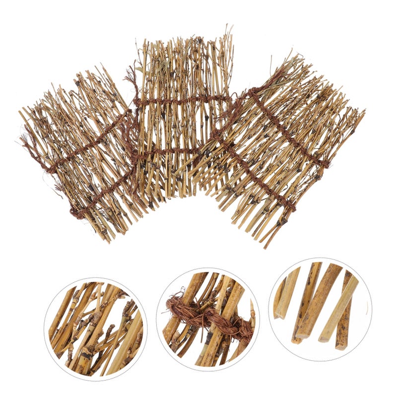 Natural Wood Sushi Fence Set For Food Photography Table Display And Japanese Style Decoration - Image 5