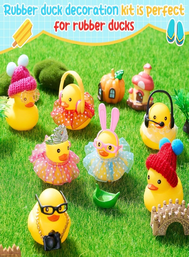 Poen إكسسوارات دمى مطاطية 100 قطعة لتزيين قبعات رعاة البقر والنظارات وسماعات الأذن وما إلى ذلك من القلائد وحلقات السباحة والتاجات والمرايل وإكسسوارات DIY لدمى مطاطية (نمط كلاسيكي) - Image 4