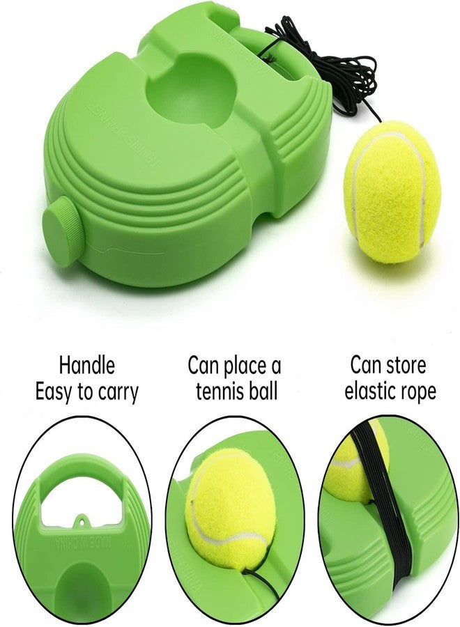 Lifera Tennis Rebound Ball (Pack of 1,2 or 3) [Tennis Training | Practice Equipment] with Rope and Ball [Green] (Solid, 1) - Image 5