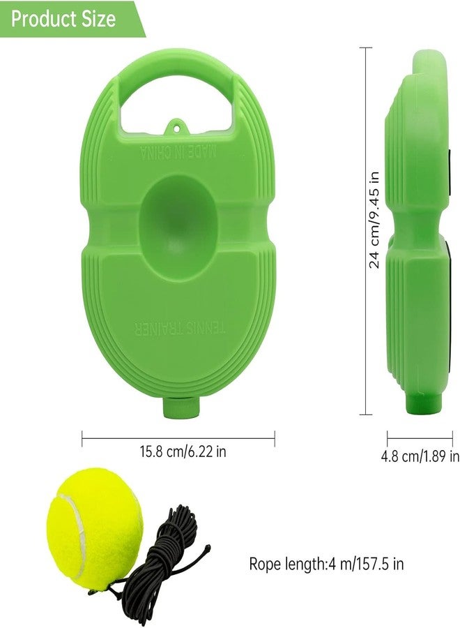 Lifera Tennis Rebound Ball (Pack of 1,2 or 3) [Tennis Training | Practice Equipment] with Rope and Ball [Green] (Solid, 1) - Image 3