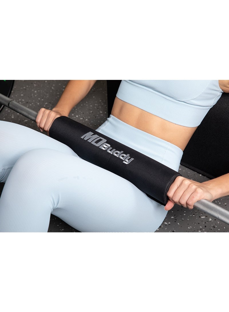 أم دي بادي وسادة باربل MDBuddy من قماش الأكسفورد عالي الجودة  بأبعاد 80 مم (عمق) × 400 مم (طول) لراحة فائقة وأمان أثناء تمارينك! - Image 3