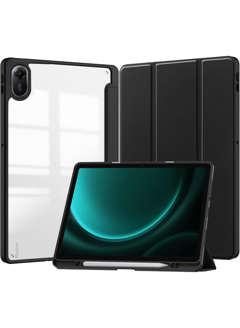 Cover for Xiaomi Redmi Pad 2 11" 2025, Vertical Stand Function, Anti-Drop, Shockproof Protective Case - Black - Image 1