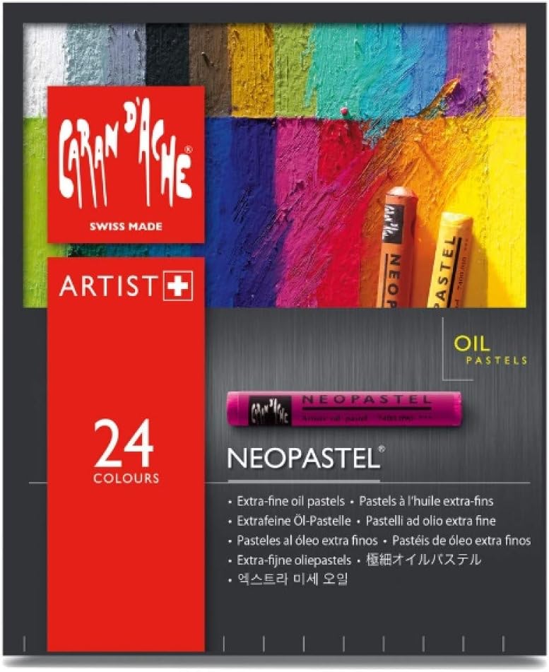 Caran d'Ache Neopastel Oil Pastels Set - 24 Assorted Colors for Artists - Image 2