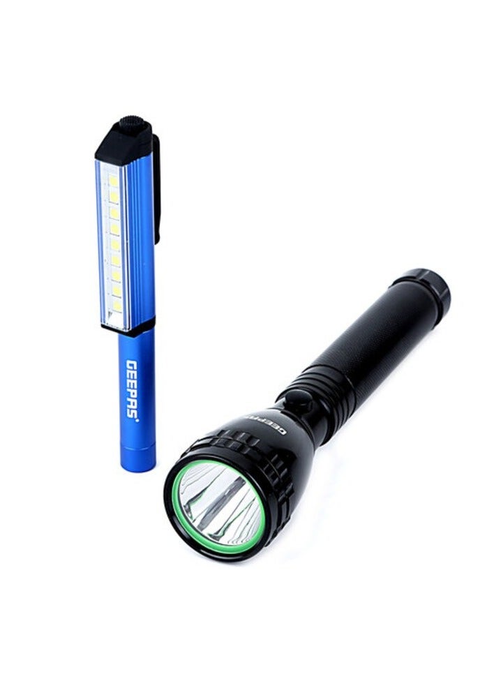 GEEPAS Geepas Rechargeable Led Flashlight, Set Of 2  - Image 4