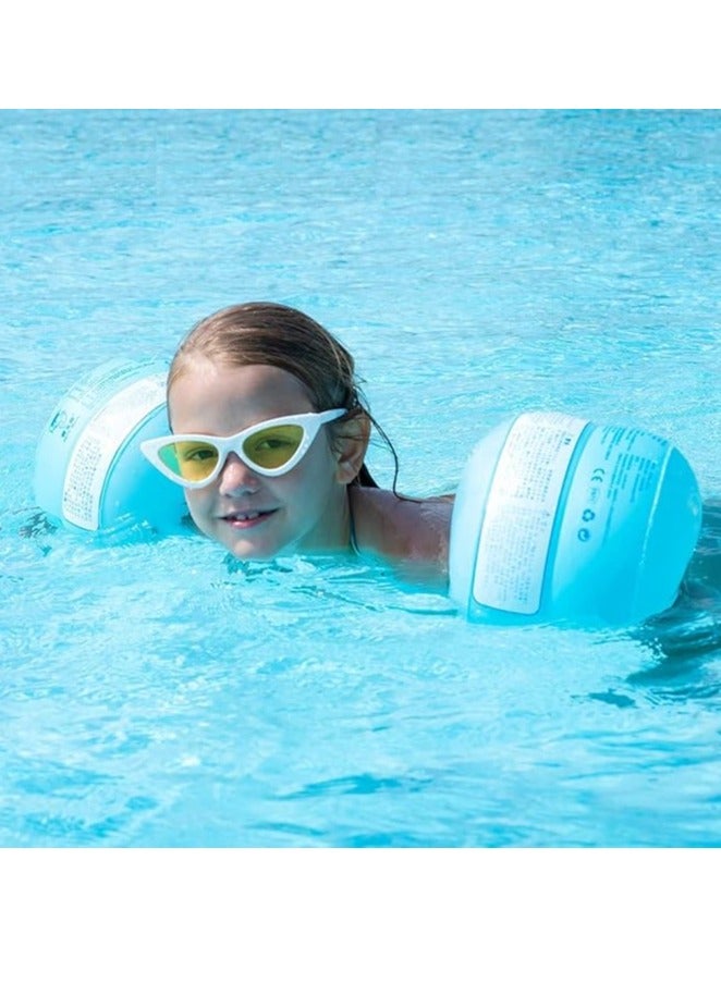 AIWANTO Kids Inflatable Swimming Arm Bands Arm Rings (Blue-Large)  - Image 4