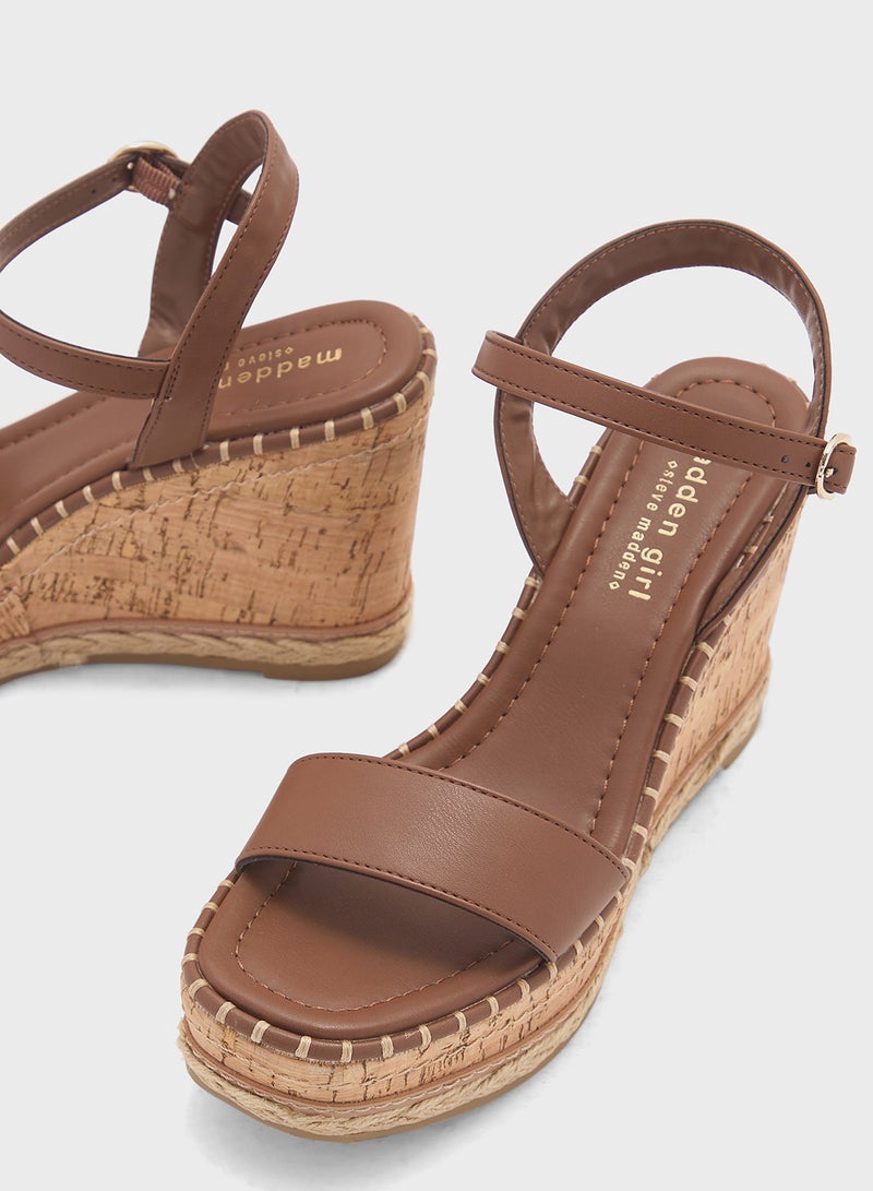 STEVE MADDEN Summeer Ankle Strap High Heel Wedge Sandals  - Image 4
