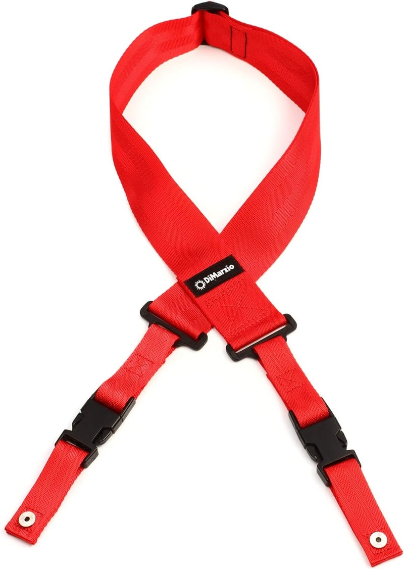 DiMarzio DD2200RD Cliplock Guitar Strap - Red