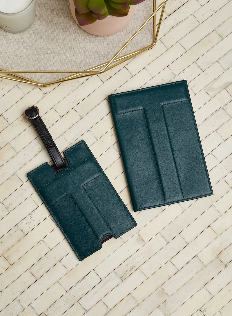 Ted Baker Ansam Passport Holder & Luggage Tag Set
