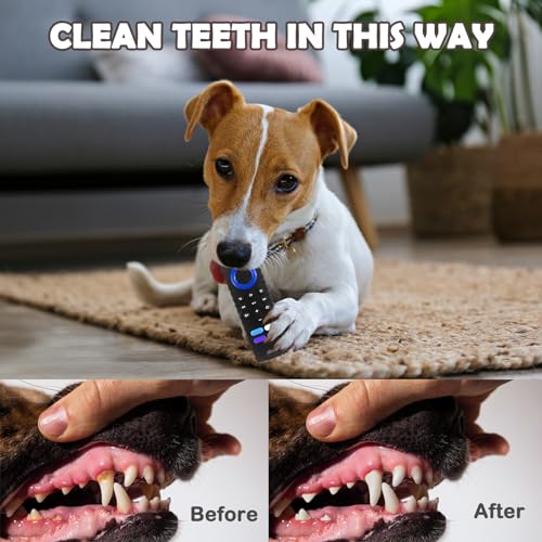 Intatikoo Puppy Toys for Teething, Remote Control Teether for Small Dogs,Puppy Teething Toy for Boredom & Stimulation,BPA-Free (Black) - Image 4