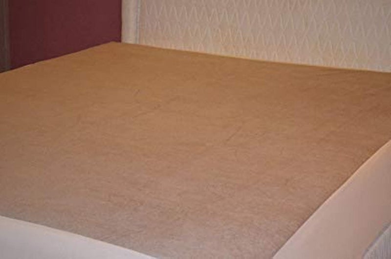 Cambik Cambik Premium Waterproof Dust Proof PVC Mattress Protector Attached Elastic Strap Corners for Easy Fit Luxury Mattress Pad Cover Smooth Fitted Hygiene Baby Care Washable 4 x 6 Feet Brown