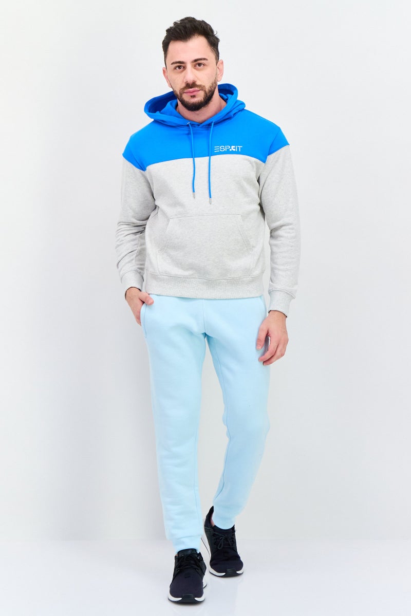 ESPRIT هودي مزخرف بأكمام طويلة للرجال من إسبريت × راحة واستجمام، رمادي - Image 4