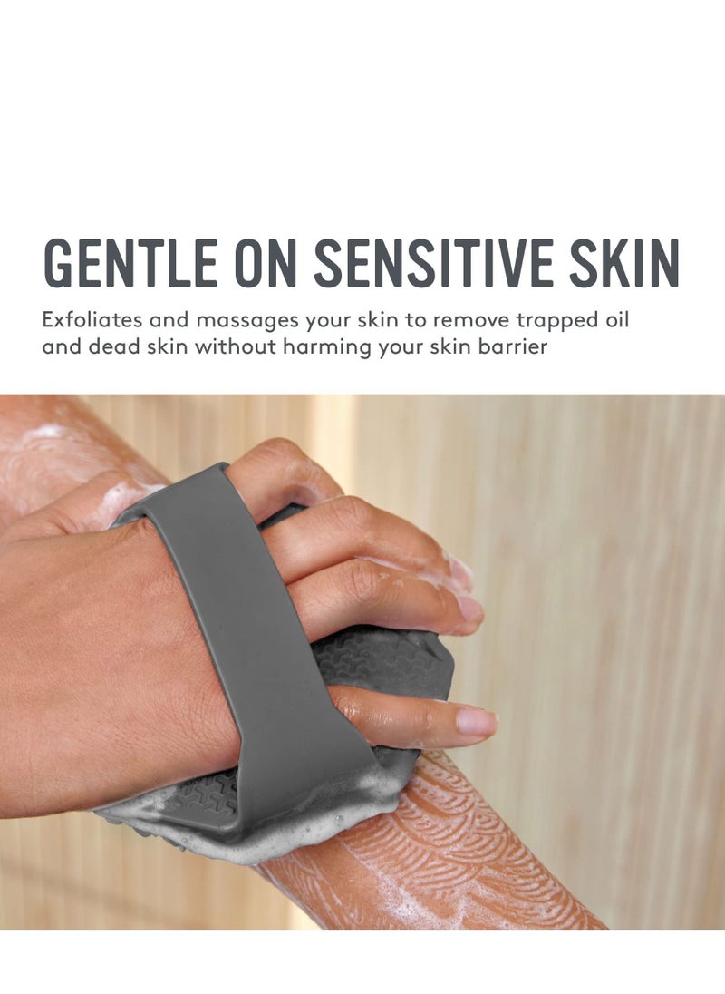 Captaintech Antimicrobial Silicone Body Scrubber for Sensitive Skin Eco-Friendly Lathers Well and Charcoal Infused for a Deep Clean Get Softer Healthier Skin  - Image 5