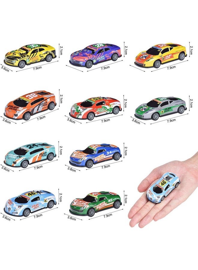 Amitasha 10 Unbreakable Racing Mini Diecast Car Models Set for Kids Pull Back Vehicles Metal Alloy Car Play Set for Kids, Unique Toys, Best Birthday Gift, Diwali Gift, Khilona for Boys(Racing Cars) - Image 3