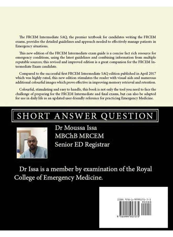 FRCEM INTERMEDIATE: Short Answer Question (2018 Edition, Black &White)  - Image 2
