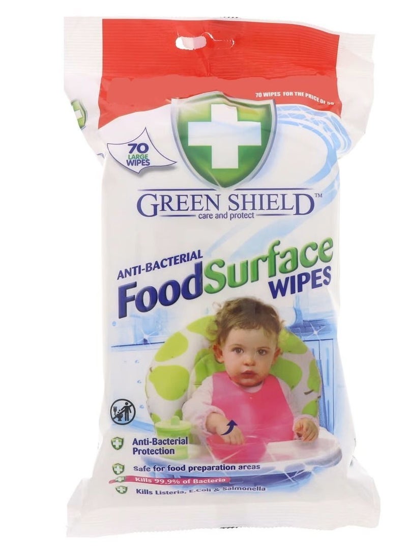 Green Shield Food Surface Wipes 70Pcs - pzsku/Z9F67CC1508BCB5429A22Z/45/_/1664368673/3e359423-095a-4ca8-8700-695736d17f49