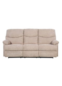 DANUBE HOME Baltimore 3 Seater Fabric Motion Recliner Modern Design Three Seat Sofas Living Room Furniture 203x99X99 cm Camel  - Image 5