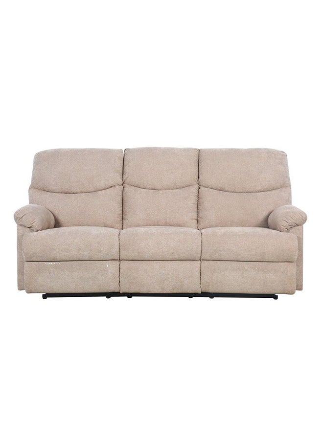 DANUBE HOME Baltimore 3 Seater Fabric Motion Recliner Modern Design Three Seat Sofas Living Room Furniture 203x99X99 cm Camel  - Image 5