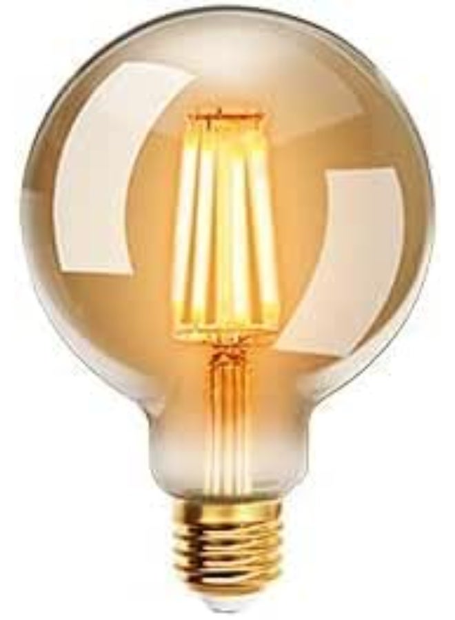 Generic MySouqEg Store Decore 4W Edison Vintage G80 LED Bulbs, Warm White 2200K E27, Equivalent to 40W Incandescent Bulb, Retro Filament Bulb, Retro Antique Decorative Lamp, Non-Dimmable, Pack 1Pcs - Image 1