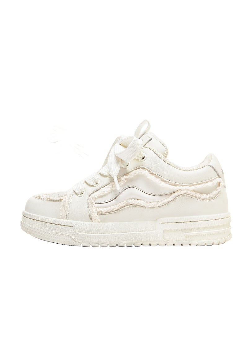 KUYING - New Thick Sole Elevated Board Shoes - Image 1