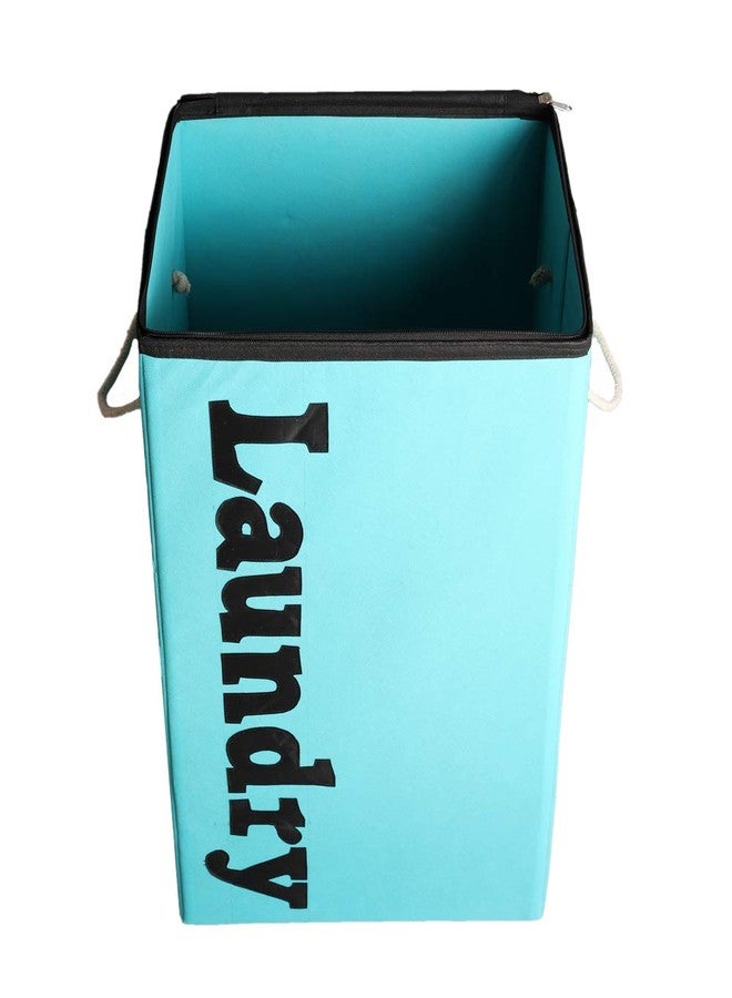 Shrey Creation Non Woven Foldable 75 Ltrs Laundry Bag/Storage Basket/Bin with Lid and Handle for Washing Clothes for Dirty Dress- (Pack of 1, Colour- R Green) - Image 3