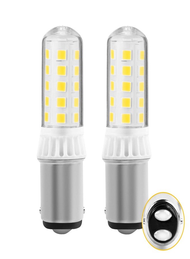 مصباح LED ذو قاعدة حربة BA15D بجهد 12 فولت، مصباح LED RV 1004 للملاحة البحرية، أضواء مؤخرة المرساة، أضواء RV، أضواء مقطورة التخييم، أضواء المنزل المتنقل -ALR12 1076 1130 1176- قاعدة مزدوجة التلامس AC/DC12-24V (عبوة من قطعتين - أبيض دافئ) - Image 1