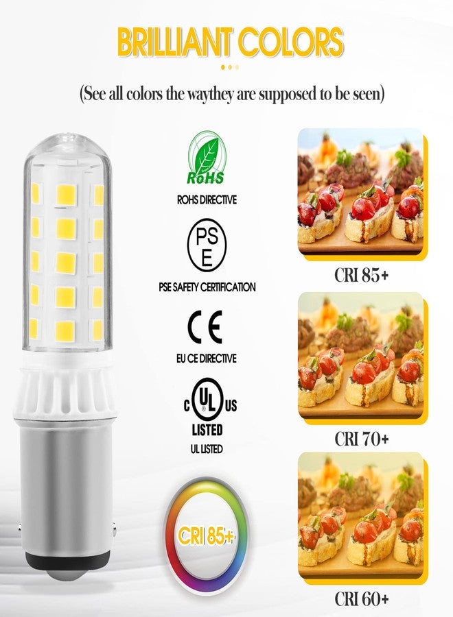 مصباح LED ذو قاعدة حربة BA15D بجهد 12 فولت، مصباح LED RV 1004 للملاحة البحرية، أضواء مؤخرة المرساة، أضواء RV، أضواء مقطورة التخييم، أضواء المنزل المتنقل -ALR12 1076 1130 1176- قاعدة مزدوجة التلامس AC/DC12-24V (عبوة من قطعتين - أبيض دافئ) - Image 2