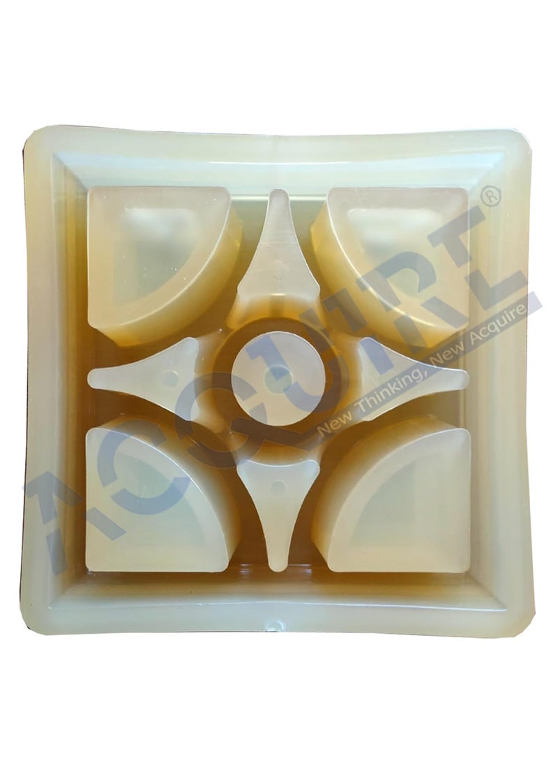 Acquire - ACQUIRE 8x8 Maze Opal Cement Breeze Block Mould Elevation Jali Mould Terracotta Block Mould, 60mm. - Image 1