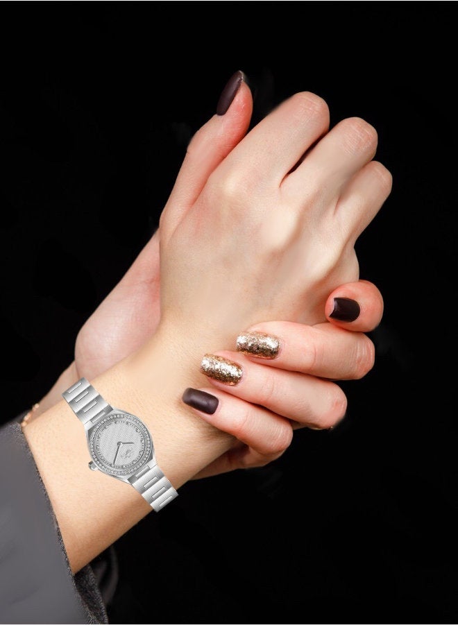 MARTINI Elegant Martini Women's Watch Stylish Silver Dial Stainless Steel Band Water Resistant Perfect for Casual and Formal Wear - Image 2