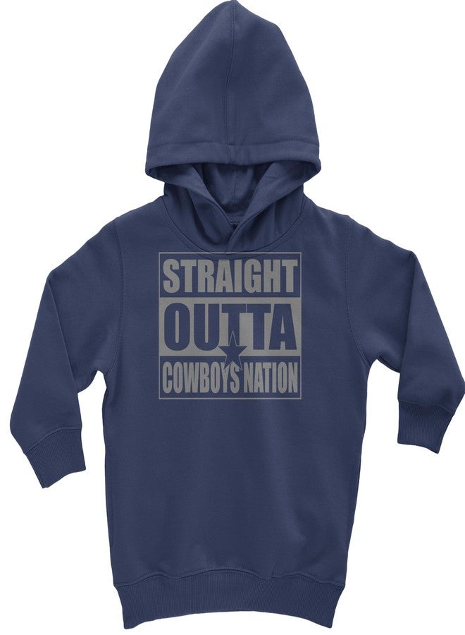 The Pxv Toddler Hood Straight Outta Cowboys Nation 4T Navy Blue - Image 1
