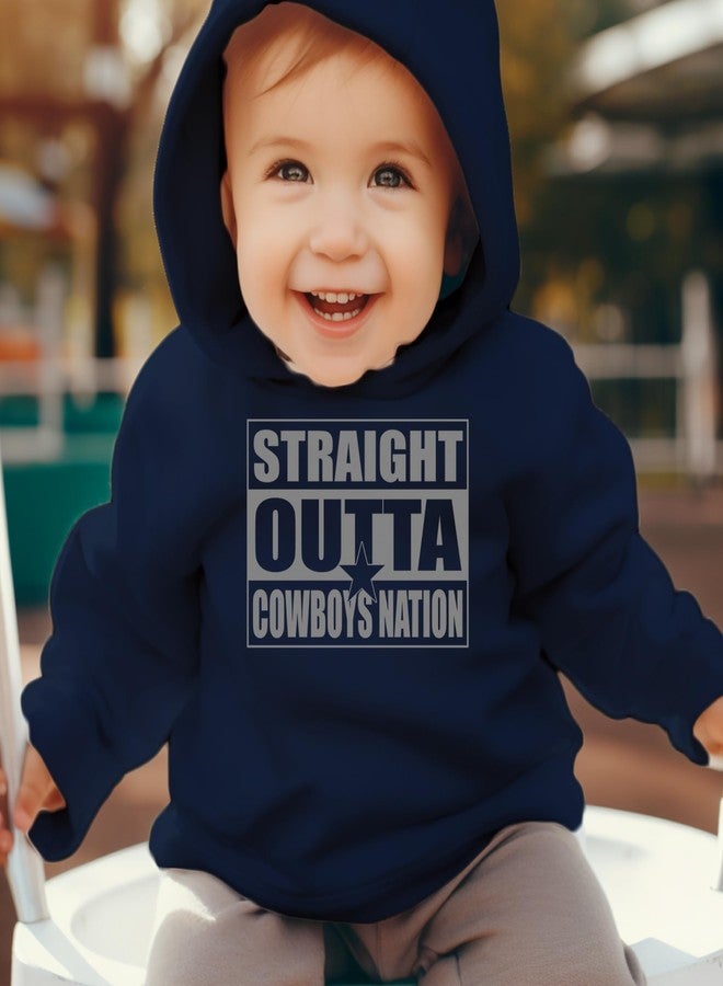 The Pxv Toddler Hood Straight Outta Cowboys Nation 4T Navy Blue - Image 2