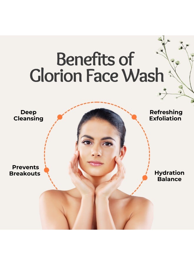 VEDAONE VedaOne Glorion Neem Face Wash | 100ML | Natural Face Wash for Men & Women | Deep Cleansing & Brightening | Anti-Acne & Oil Control | Hydrating & Gentle on Skin  - Image 2