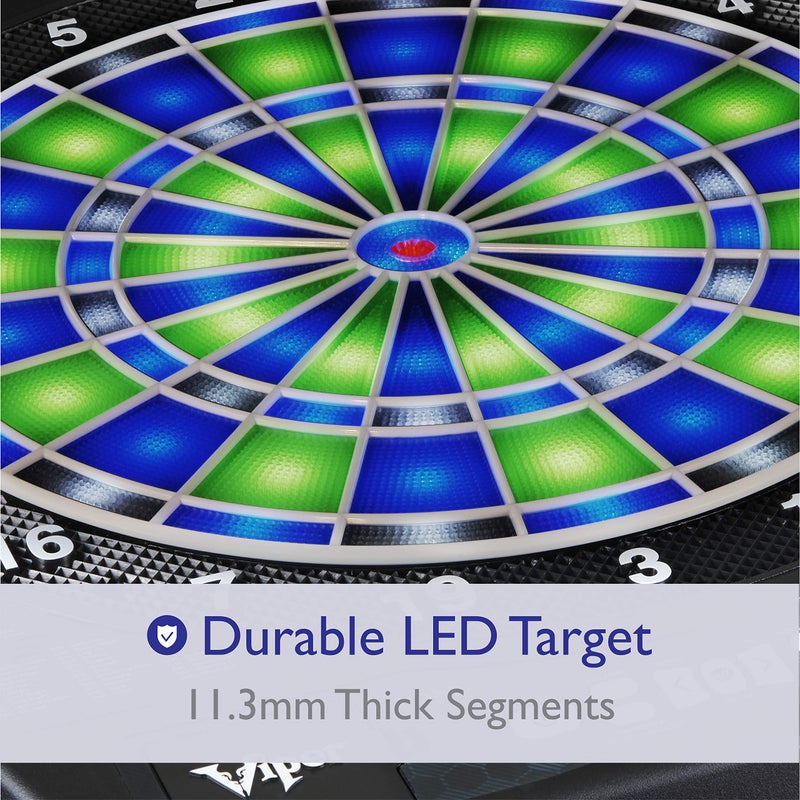 Viper Ion Electronic Dartboard, Illuminated Segments, Light Based Games, Green and Blue Segment Colors, Ultra Thin Spider to Increased Scoring Area - Image 3