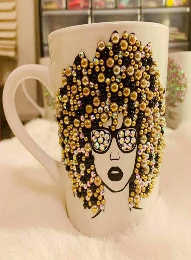 ASTARON 50g Mix Flatback Rhinestones Half Pearls for Crafts Mixed Size 3mm-10mm Flat Back Rhinestones for Crafts Flatback Pearls for Decorating Tumblers Mugs Nail Art Shoes (Gold Black Series) - Image 4