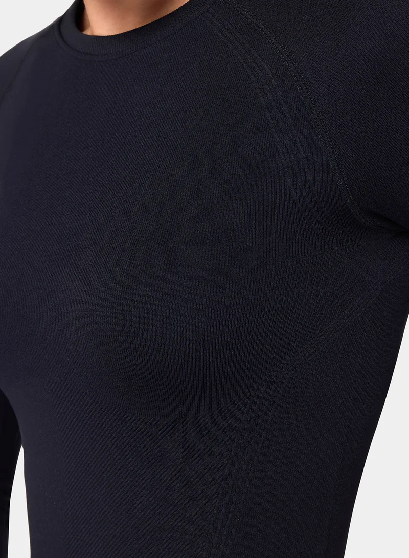 سكوات وولف بلوزة أداء سلسة بتصميم كونتور