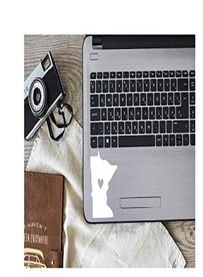 Foxtail Decals ملصق فينيل مينيسوتا مع قلب | أبيض | صنع في الولايات المتحدة الأمريكية بواسطة فوكستيل ديكالز | مناسب لنوافذ السيارات، والأجهزة اللوحية، وأجهزة الكمبيوتر المحمولة، وزجاجات المياه، وغيرها | 3.7 × 4.5 بوصة - Image 5