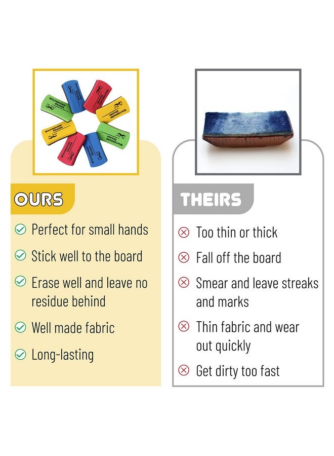 Mr. Pen - Magnetic Dry Erase Erasers, 8 Pack, Assorted Colors, Whiteboard Eraser, Dry Eraser, White Board Erasers Dry Erase, Dry Erase Board Eraser, Magnetic Whiteboard Eraser, Magnetic Dry Eraser - Image 5