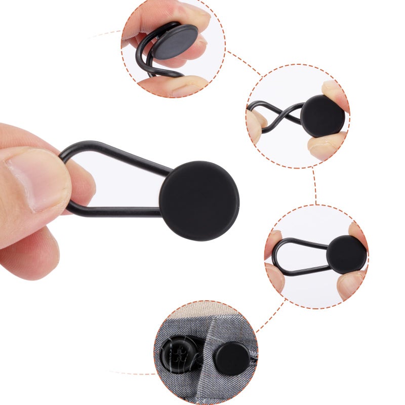 ZENGLU 12-Pack of Extenders for Jeans, Pants Waist Button Extender Fantastic Extender for All Trousers and Shirts in 3 Colours for Men and Women No Sewing Instant Waistband Extension 1-1.4 Inches - Image 4