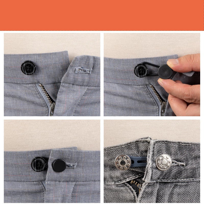 ZENGLU 12-Pack of Extenders for Jeans, Pants Waist Button Extender Fantastic Extender for All Trousers and Shirts in 3 Colours for Men and Women No Sewing Instant Waistband Extension 1-1.4 Inches - Image 5