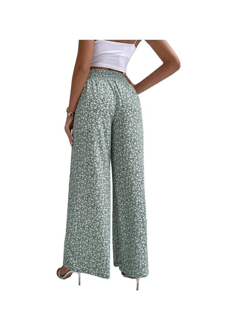 Loquat New Floral Loose Casual Pants - Image 2
