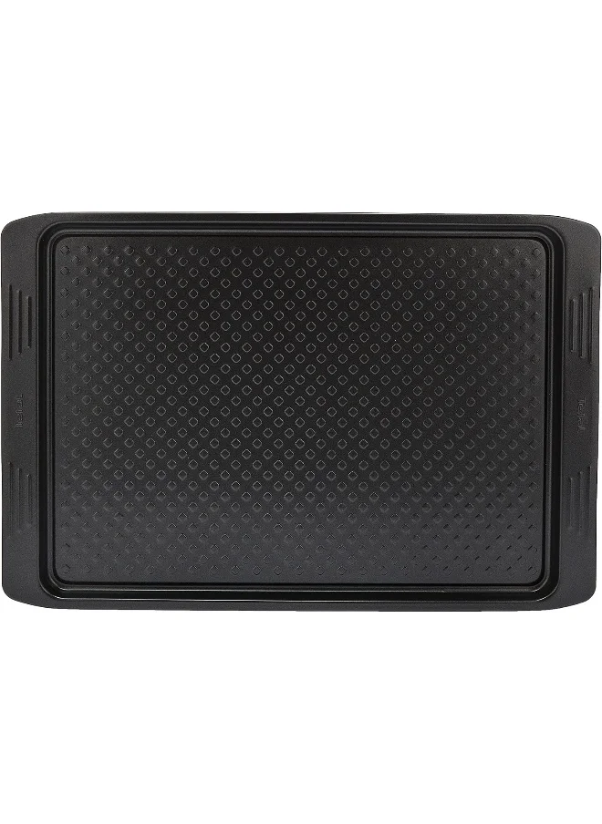 تيفال Tefal Baking Tray Sheet Pan, Easy Grip Baking Tray, Black