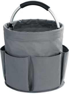 Bukela Picnic Basket Reusable Portable Collapsible Outdoor Camping Beach Basket Garden Harvest Basket Home Bathroom Storage Bath Wash Bag Home Shopping Basket (Grey)  - Image 1