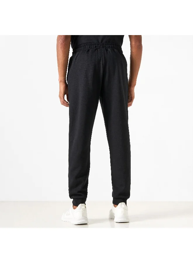 Kappa Kappa Logo Detail Joggers with Drawstring Closure and Pockets