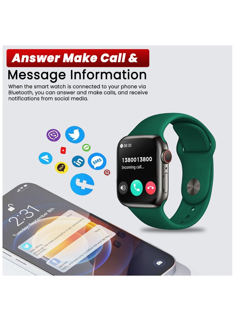Choosey Choosey Smart Watch, 1.54" HD Smartwatch for Men & Women, Fitness Watch with Multiple Workout Modes, Heart Rate/Sleep Monitor, Pedometer, Fitness Tracker for iOS/Android, (Answer/Make Calls) - Image 2